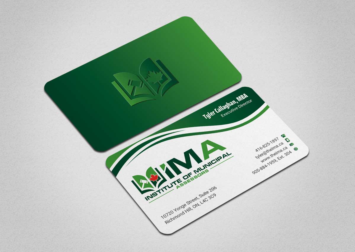 Business Card Design by INDIAN_Ashok for The Institute of Municipal Assessors | Design #24740892