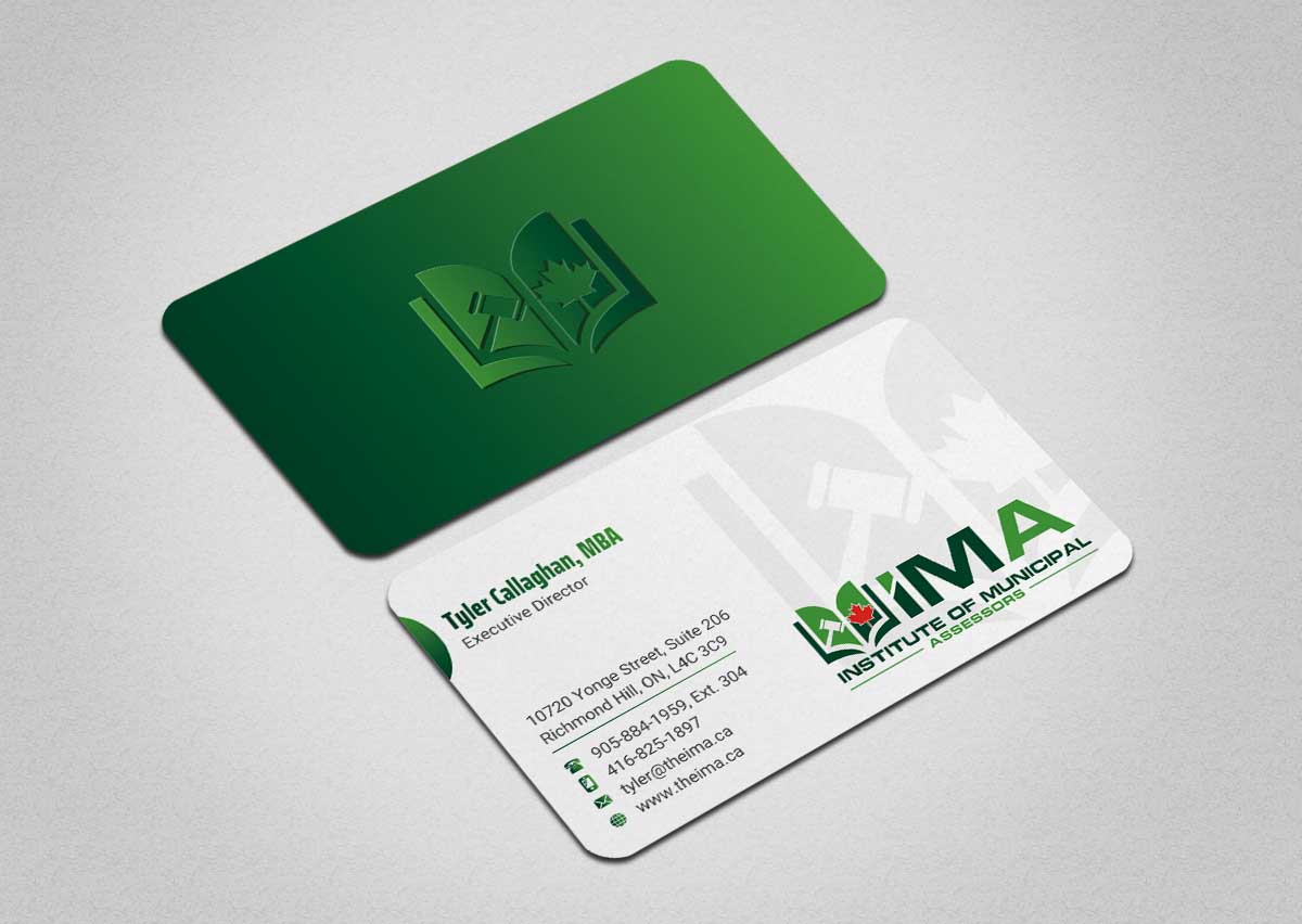 Business Card Design by INDIAN_Ashok for The Institute of Municipal Assessors | Design #24740893