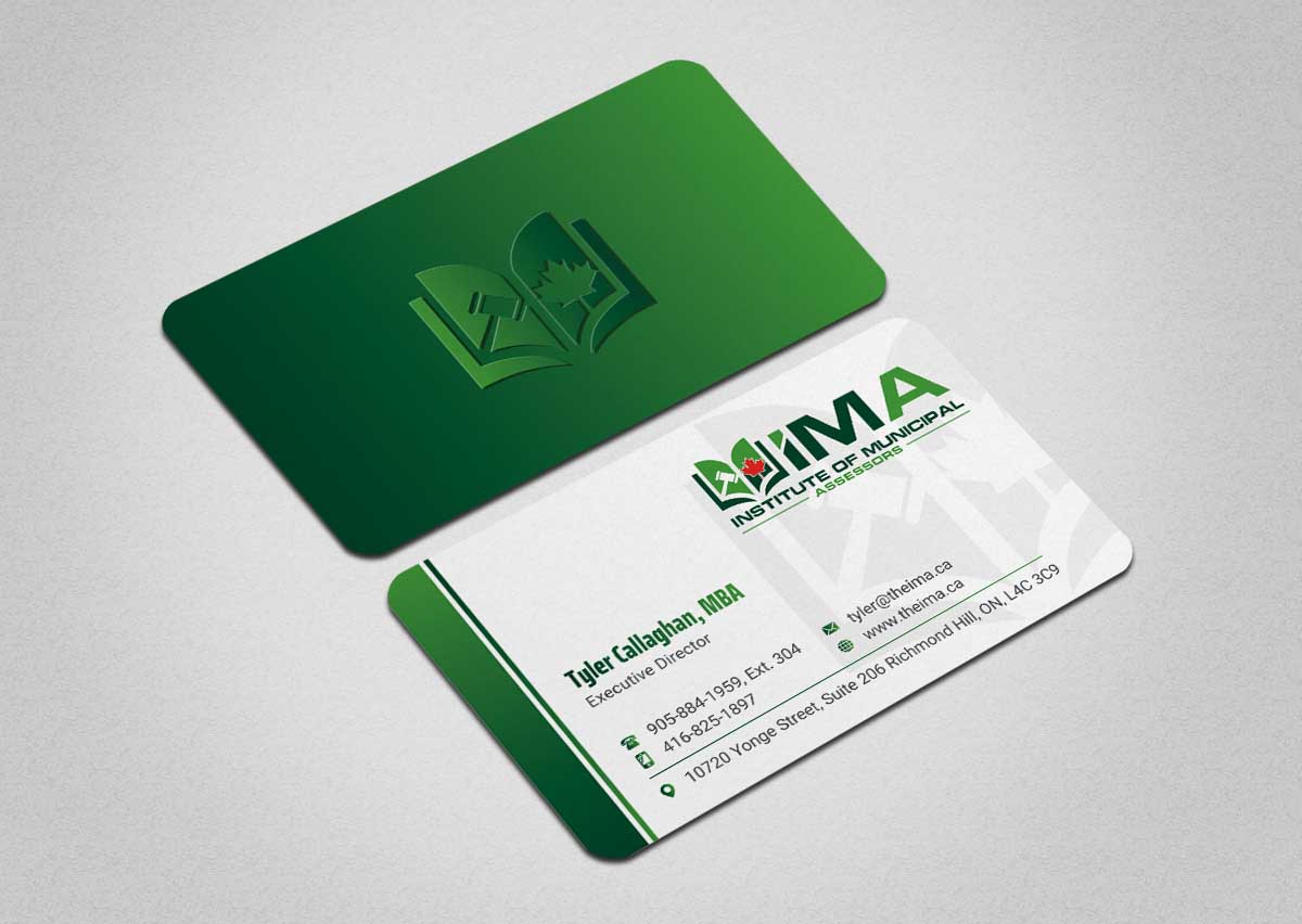 Business Card Design by INDIAN_Ashok for The Institute of Municipal Assessors | Design #24740899