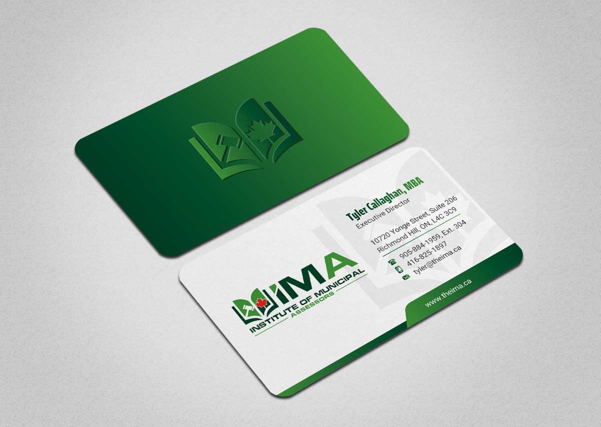 Business Card Design by INDIAN_Ashok for The Institute of Municipal Assessors | Design #24740902