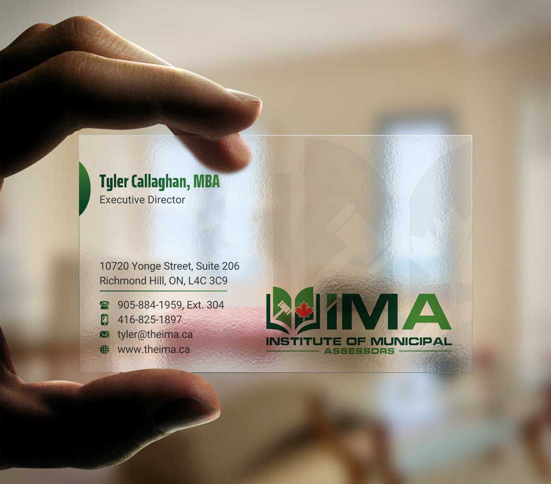 Visitenkarten-Design von INDIAN_Ashok für The Institute of Municipal Assessors | Design #24740907