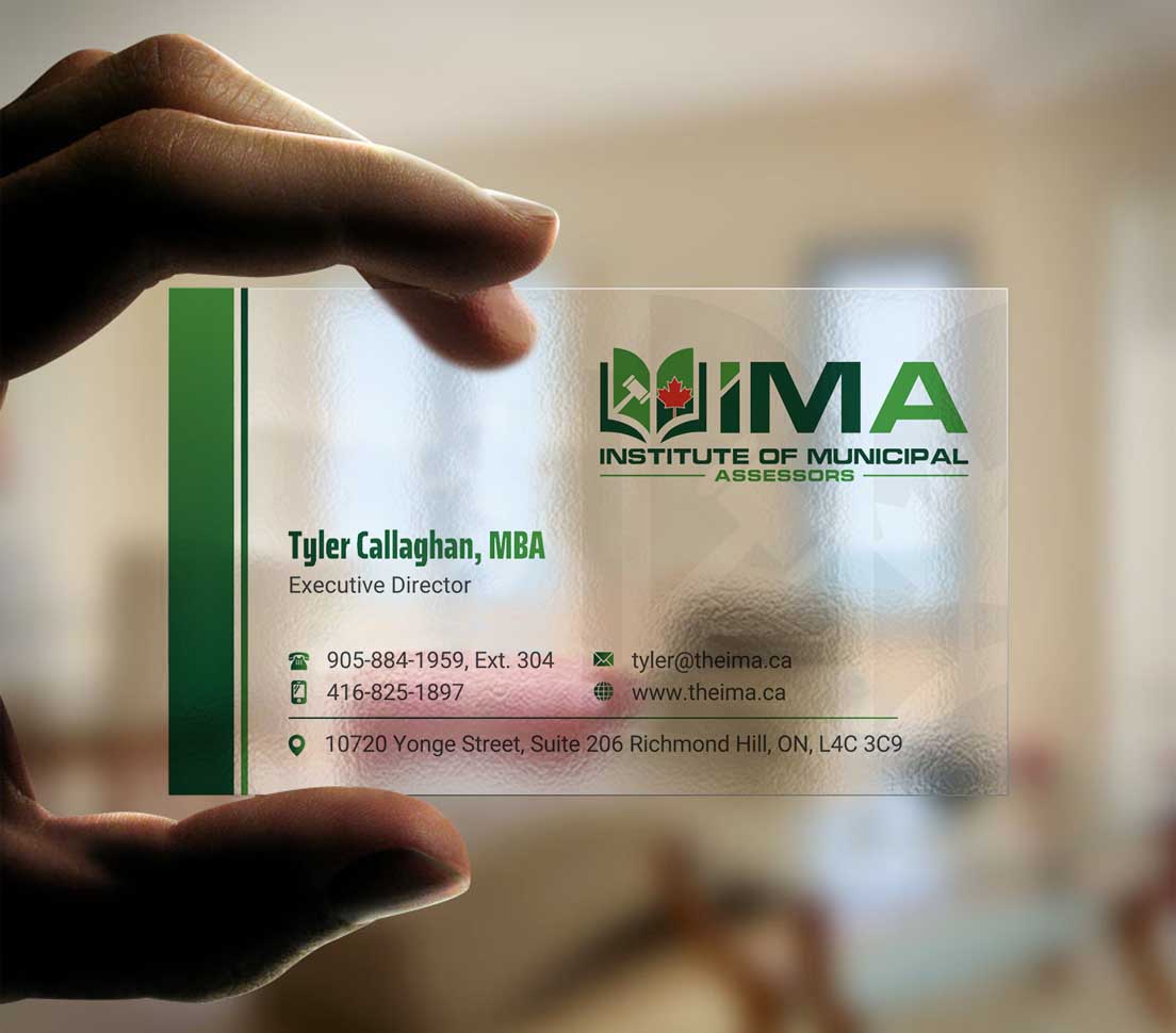 Business Card Design by INDIAN_Ashok for The Institute of Municipal Assessors | Design #24740910