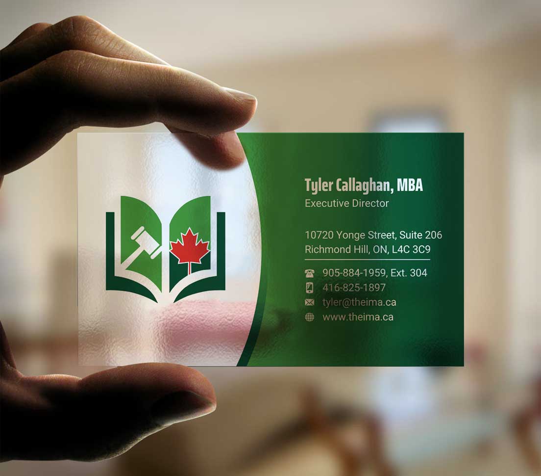Business Card Design by INDIAN_Ashok for The Institute of Municipal Assessors | Design #24740912