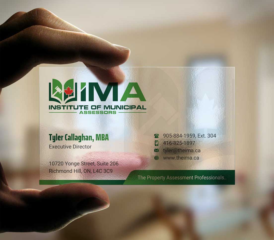 Business Card Design by INDIAN_Ashok for The Institute of Municipal Assessors | Design #24740919