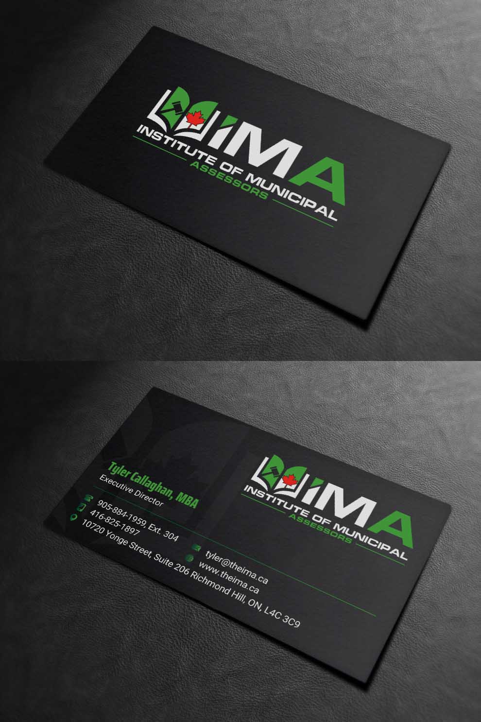 Business Card Design by INDIAN_Ashok for The Institute of Municipal Assessors | Design #24740922