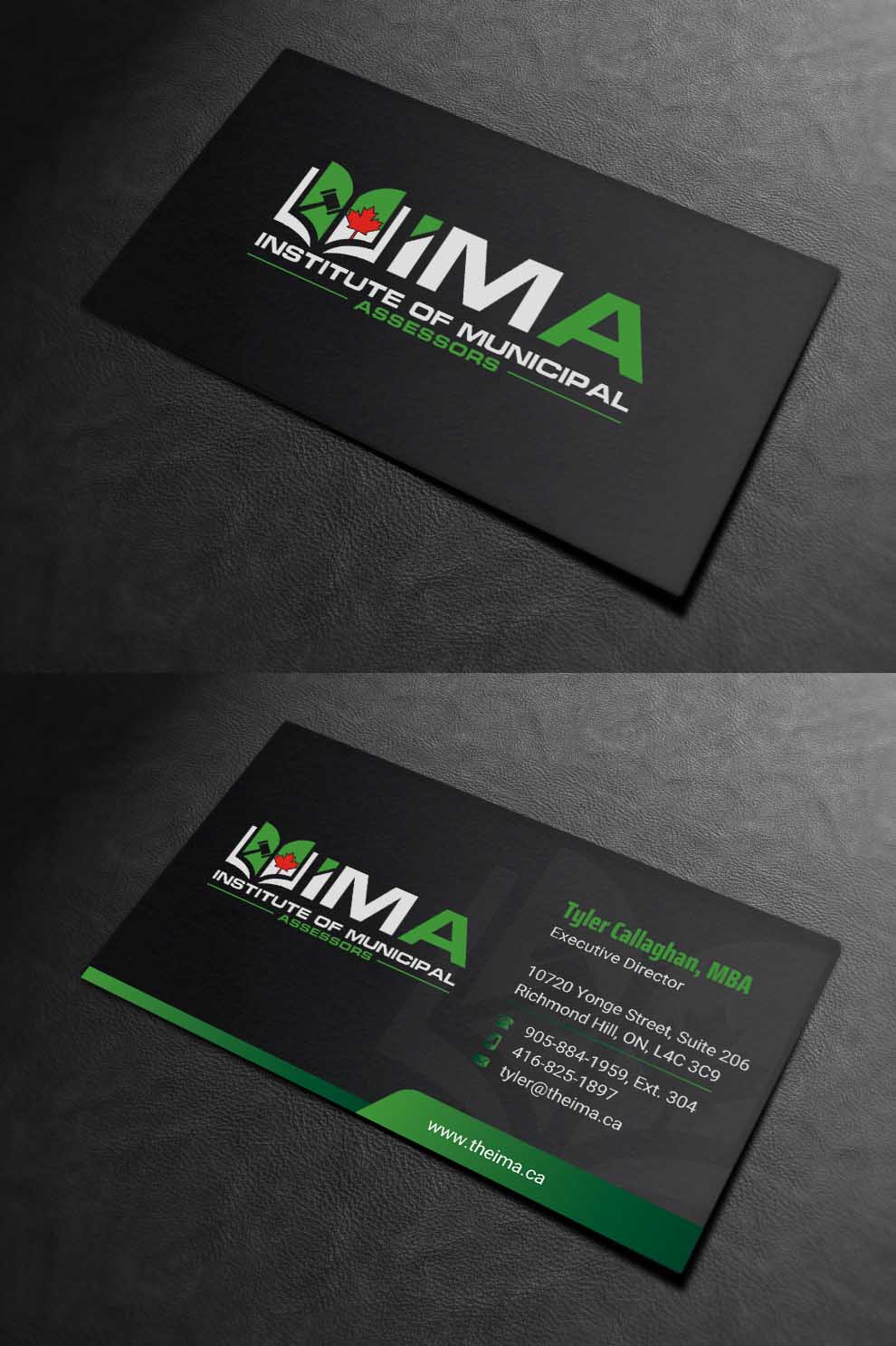 Business Card Design by INDIAN_Ashok for The Institute of Municipal Assessors | Design #24740931