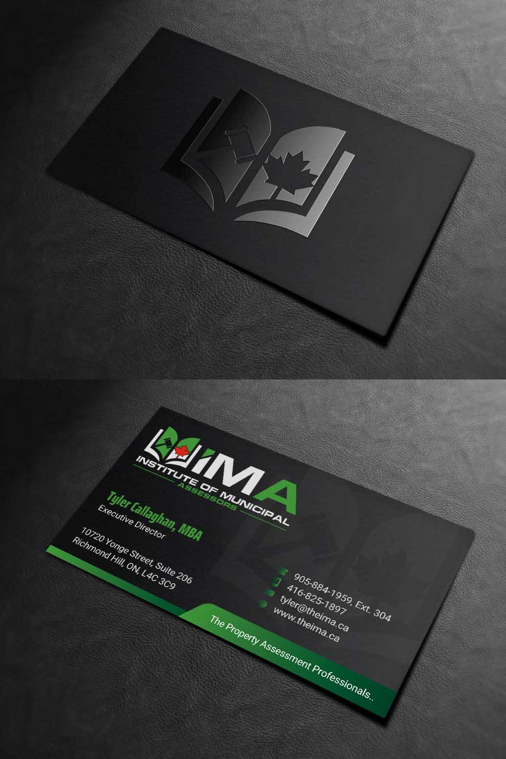 Business Card Design by INDIAN_Ashok for The Institute of Municipal Assessors | Design #24740958