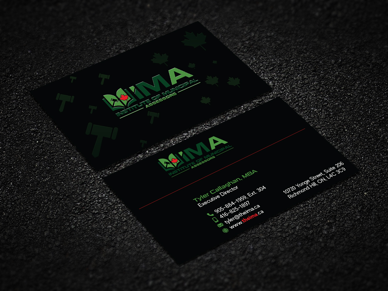 Business Card Design by Verified artistry (Design garden) for The Institute of Municipal Assessors | Design #24743625