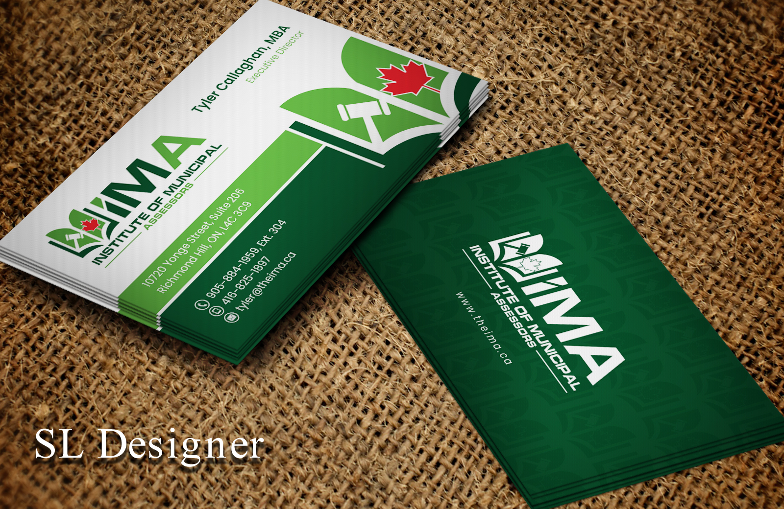 Business Card Design by SL Designer for The Institute of Municipal Assessors | Design #24737029