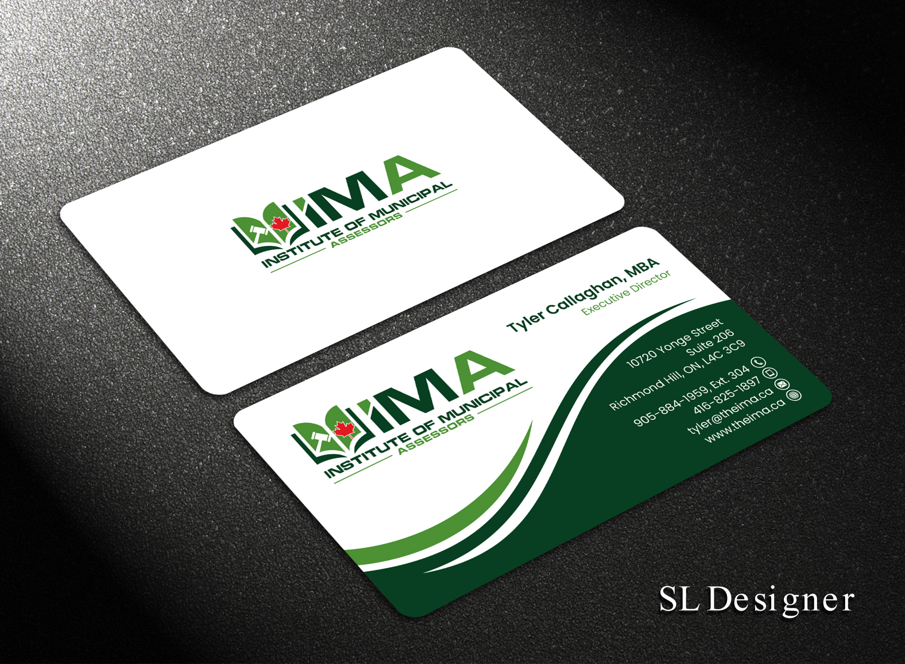 Design de Carte de Visite par SL Designer pour The Institute of Municipal Assessors | Design #24737059