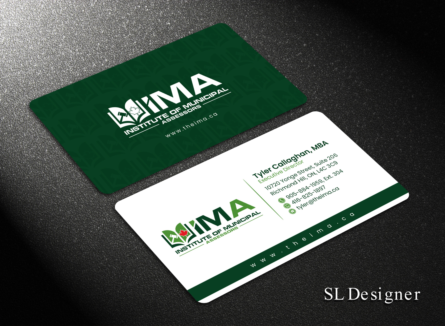 Business Card Design by SL Designer for The Institute of Municipal Assessors | Design #24737060
