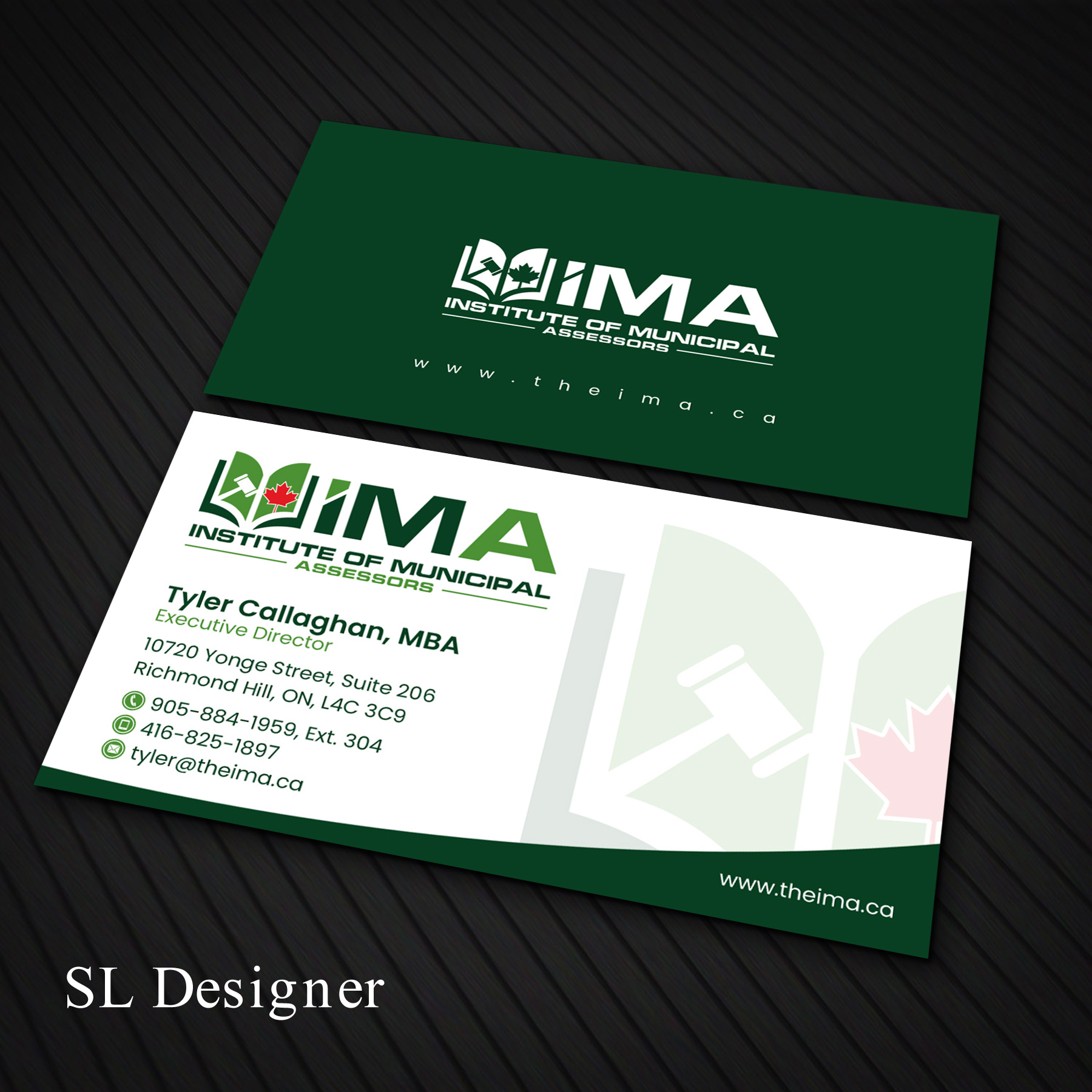 Business Card Design by SL Designer for The Institute of Municipal Assessors | Design #24737065