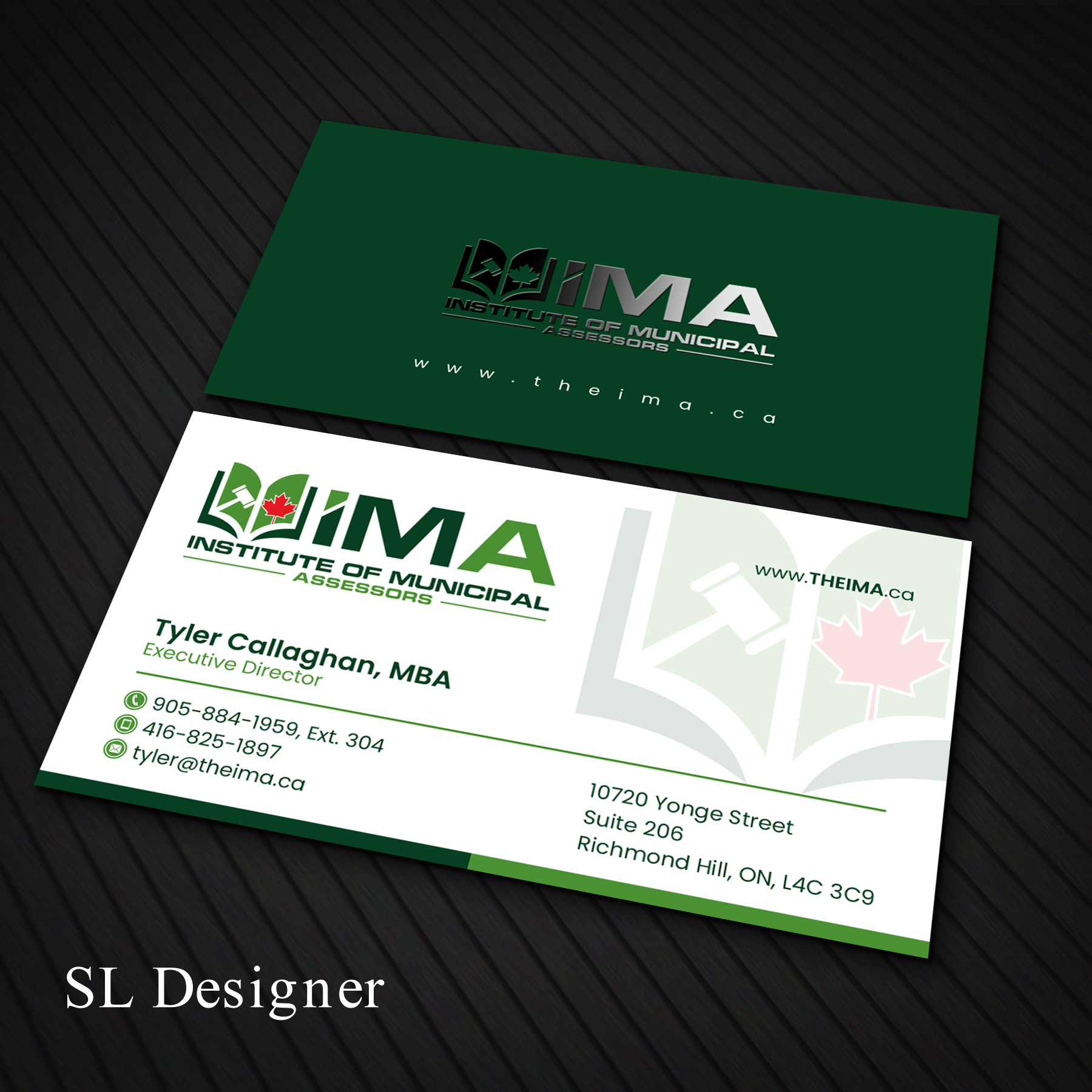Business Card Design by SL Designer for The Institute of Municipal Assessors | Design #24737066