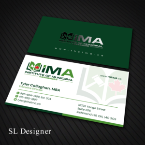 Business Card Design by SL Designer for The Institute of Municipal Assessors | Design: #24737066