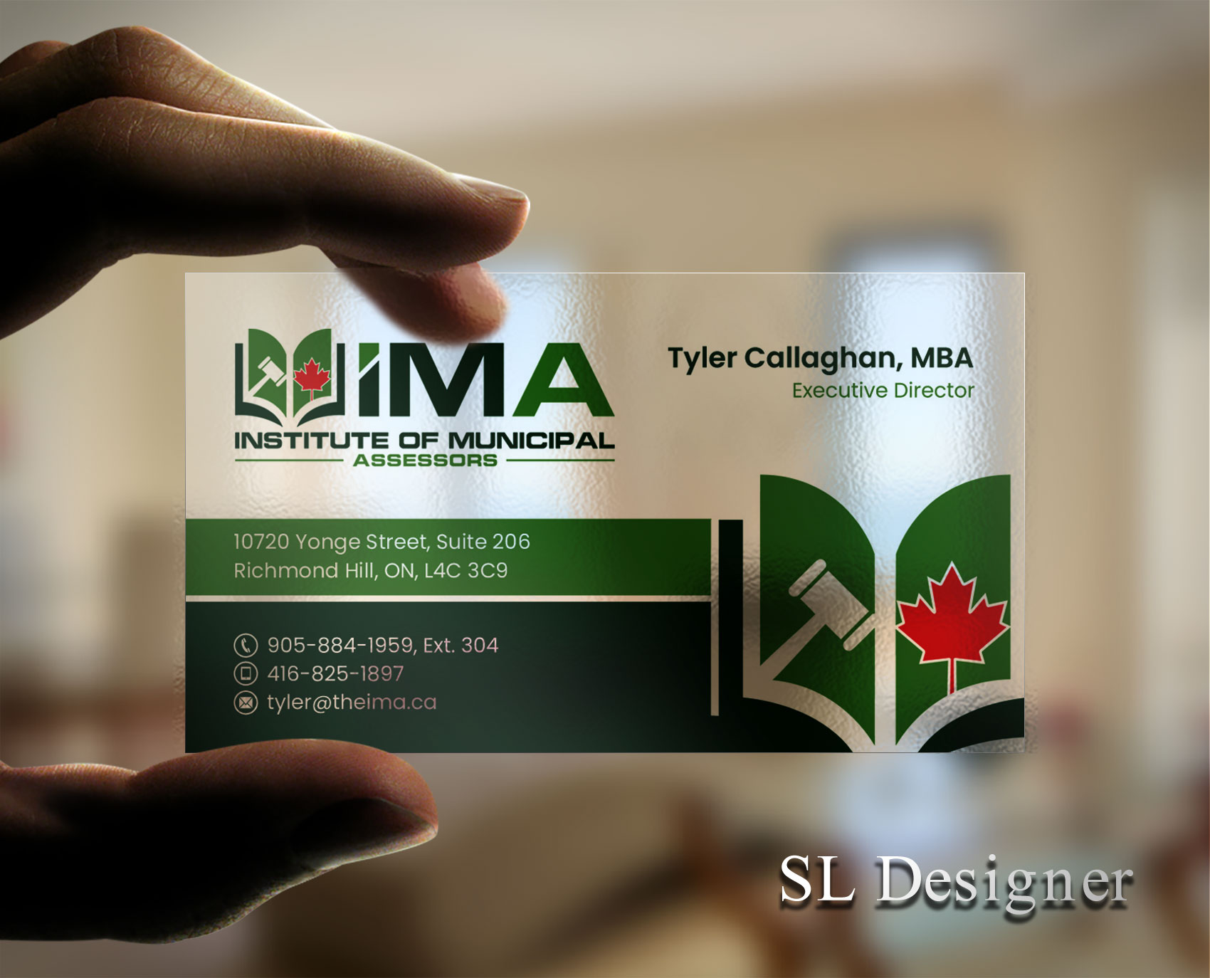Business Card Design by SL Designer for The Institute of Municipal Assessors | Design #24737072