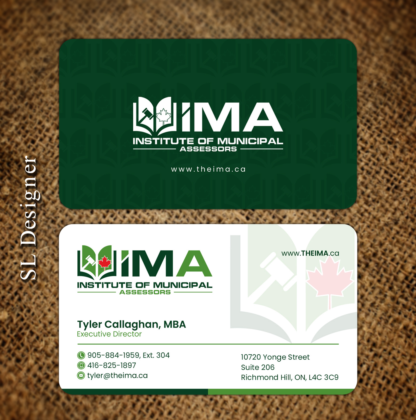 Business Card Design by SL Designer for The Institute of Municipal Assessors | Design #24737073