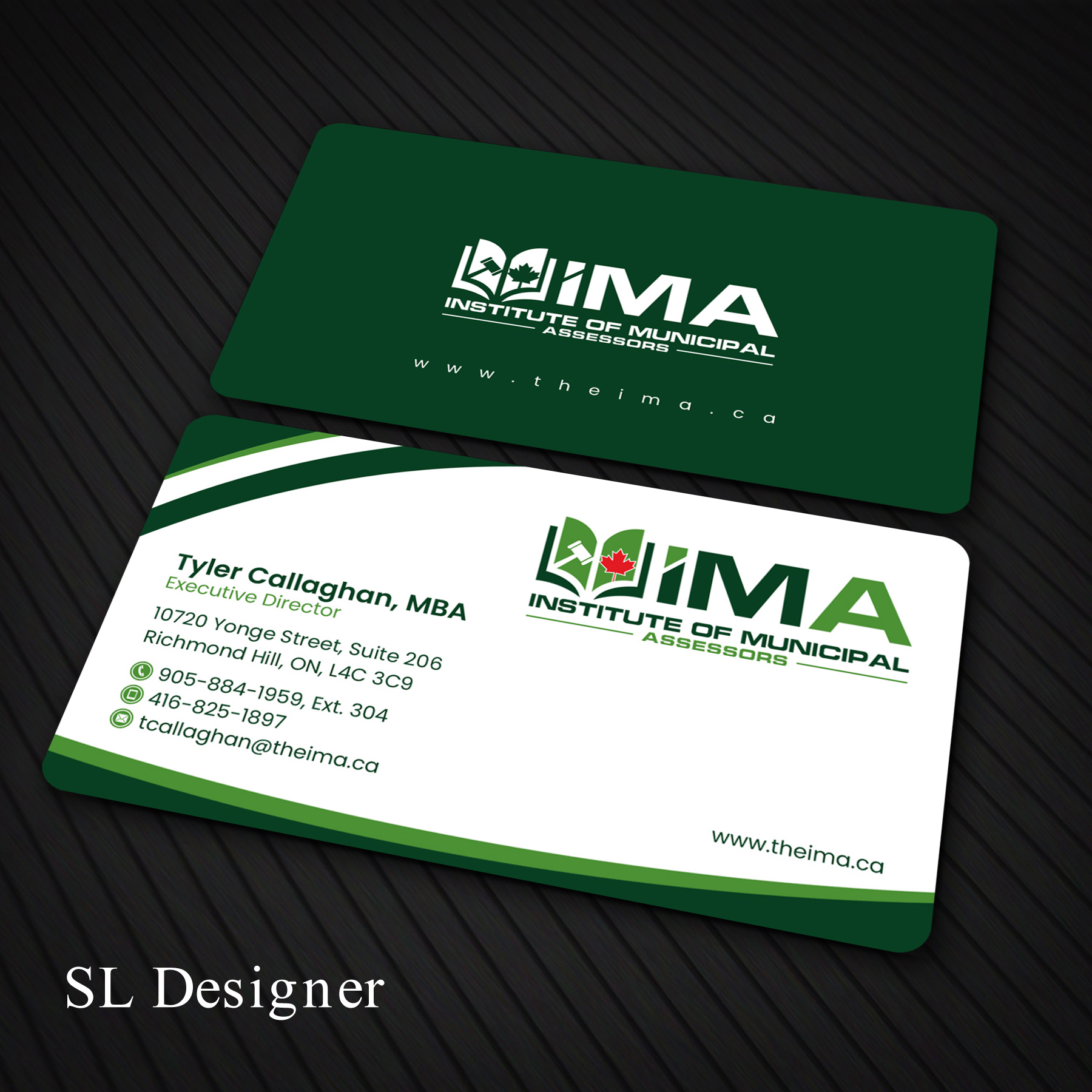 Business Card Design by SL Designer for The Institute of Municipal Assessors | Design #24756565