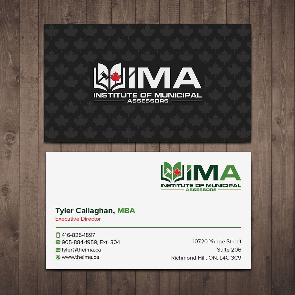 Business Card Design by sabbir049 for The Institute of Municipal Assessors | Design #24750142