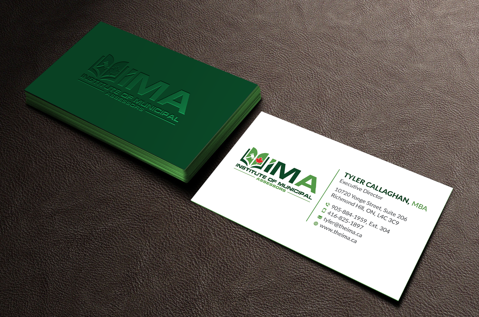 Business Card Design by Neamot for The Institute of Municipal Assessors | Design #24737511
