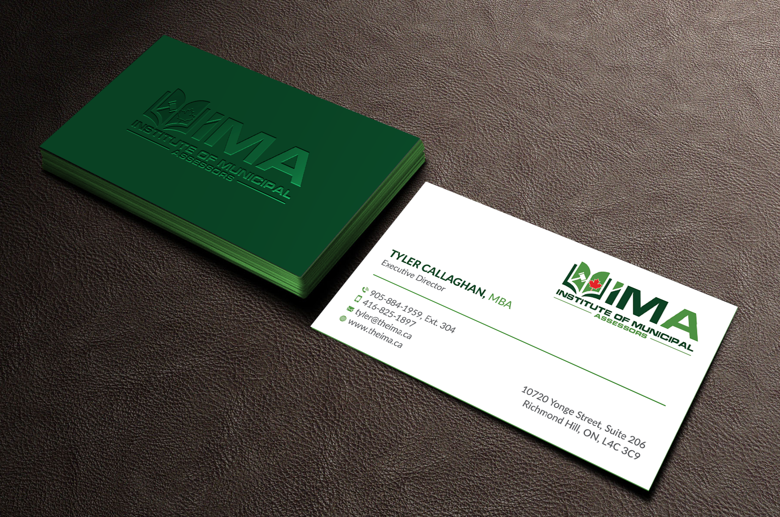 Business Card Design by Neamot for The Institute of Municipal Assessors | Design #24737512