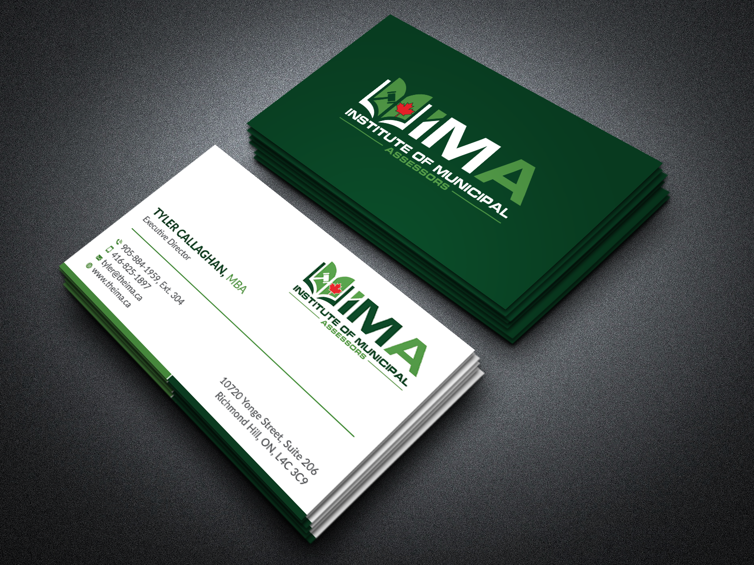 Business Card Design by Neamot for The Institute of Municipal Assessors | Design #24737809