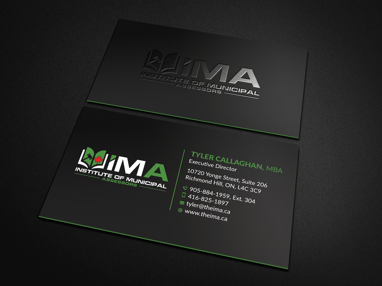 Business Card Design by Neamot for The Institute of Municipal Assessors | Design #24737946