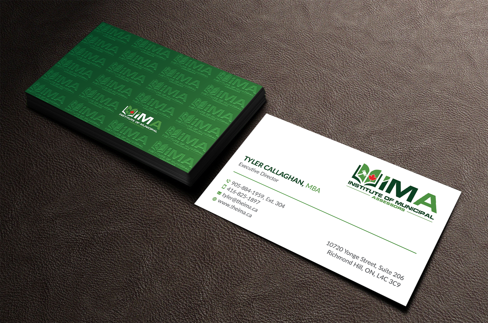 Business Card Design by Neamot for The Institute of Municipal Assessors | Design #24740013