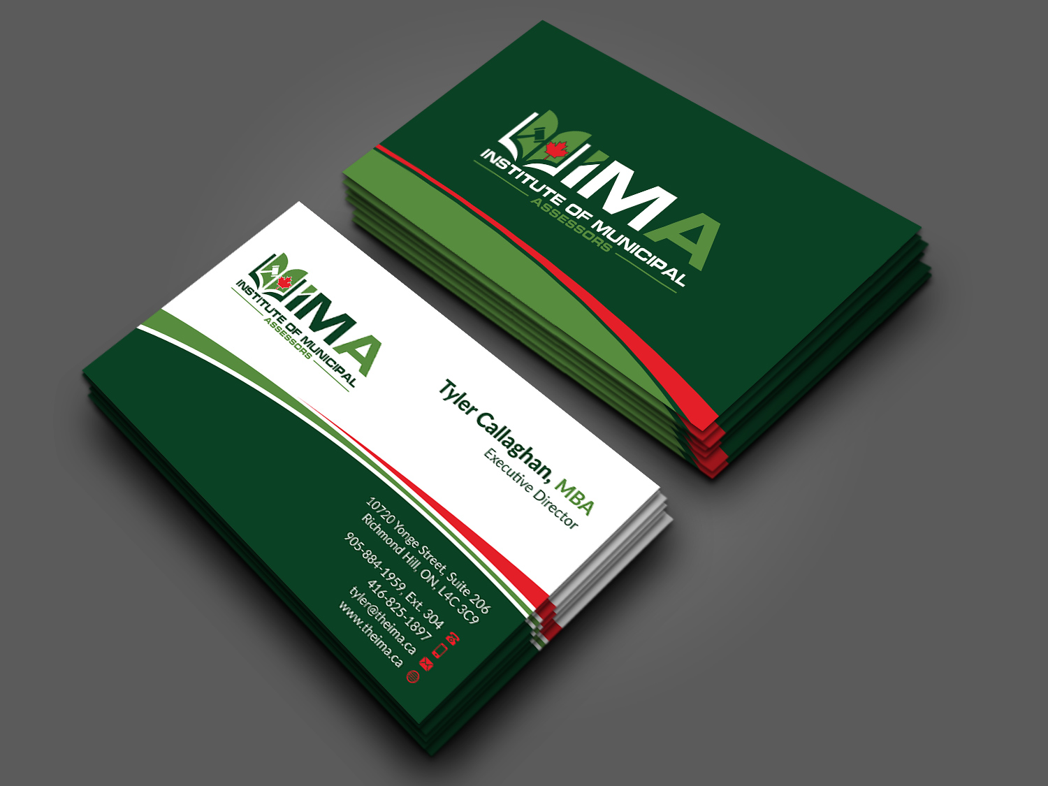 Business Card Design by Musa. A for The Institute of Municipal Assessors | Design #24740007
