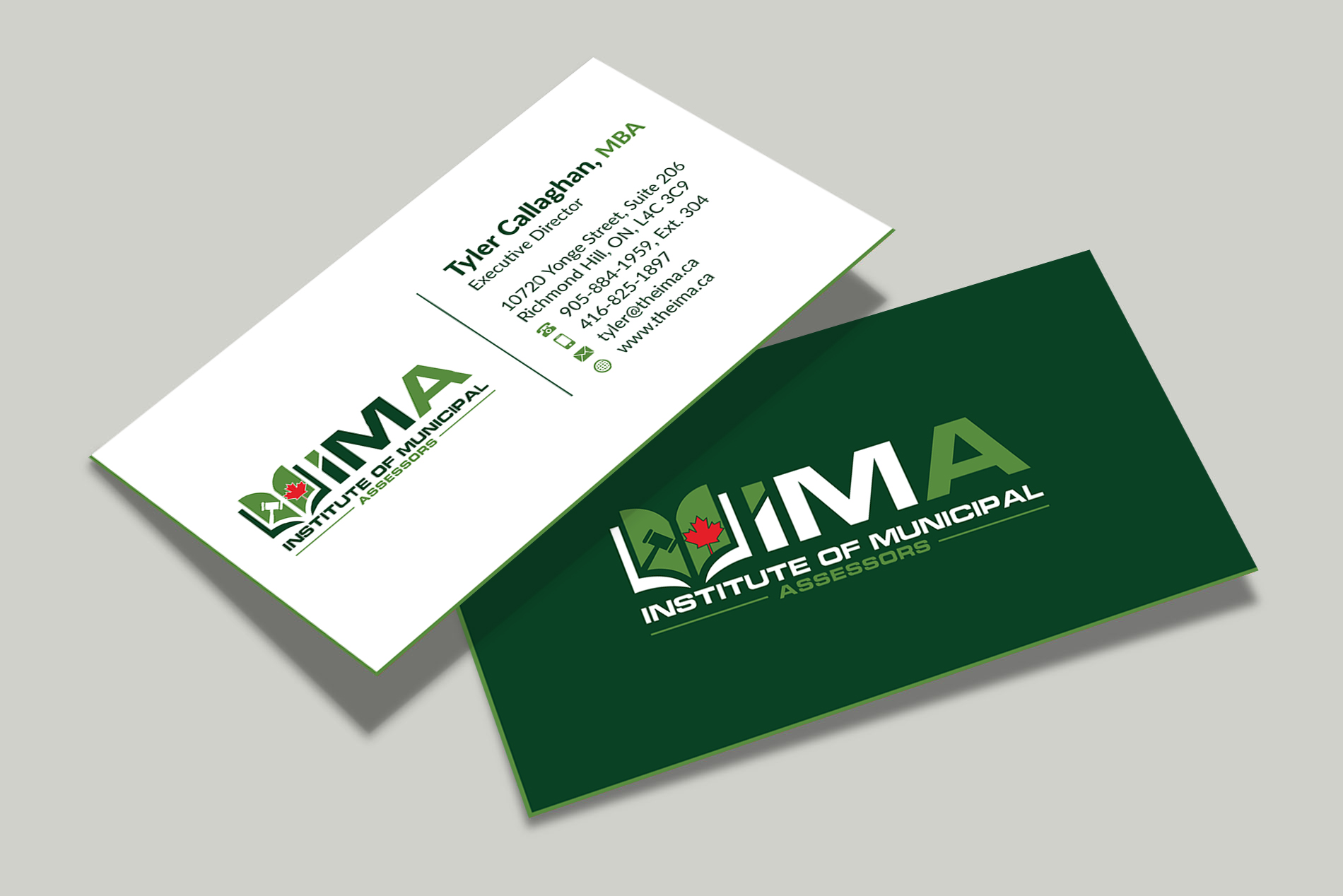 Business Card Design by Musa. A for The Institute of Municipal Assessors | Design #24740008