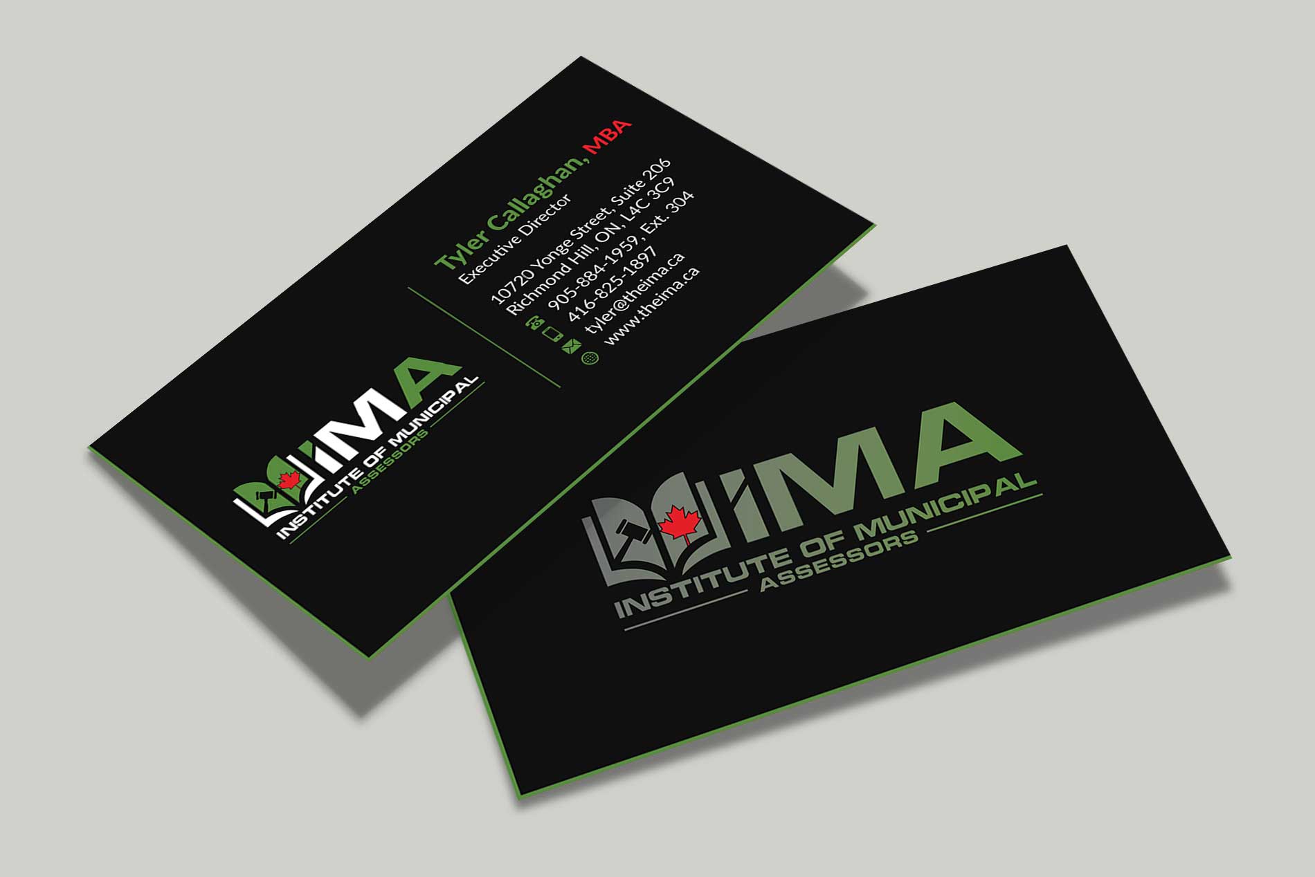 Business Card Design by Musa. A for The Institute of Municipal Assessors | Design #24745504