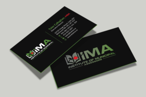 Business Card Design by Musa. A for The Institute of Municipal Assessors | Design: #24745504
