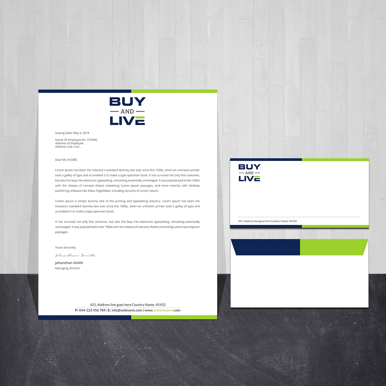 Stationery Design by Creations Box 2015 for this project | Design #24790700