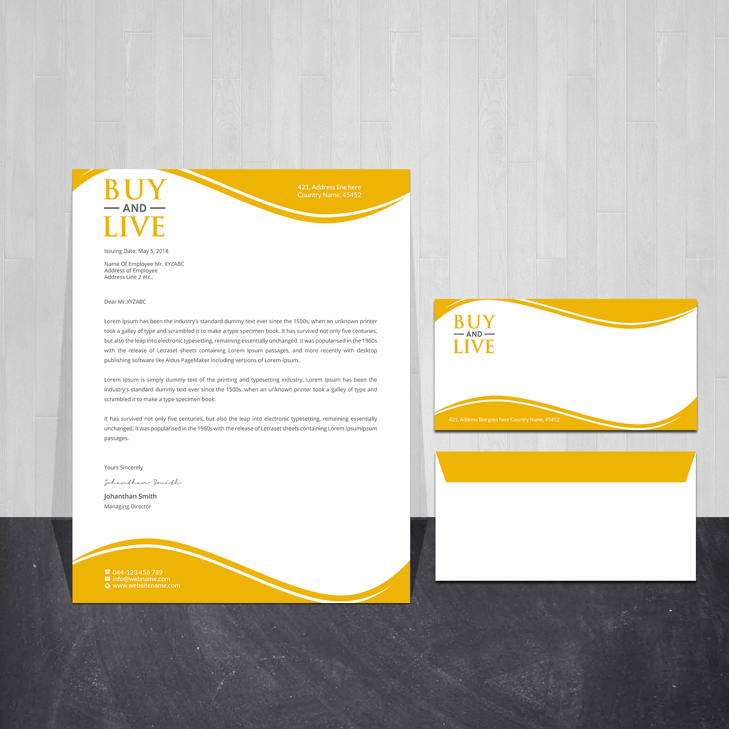 Stationery Design by Creations Box 2015 for this project | Design #24790701