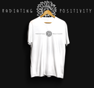 Unisex T-shirts logo with the them of radiating positivity* | T-shirt Design by HELLOCRUNK