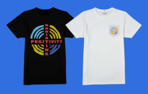 Unisex T-shirts logo with the them of radiating positivity* | T-shirt Design by Uprinteez