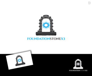 Business Name:  FOUNDATIONSTONEX3 | Logo Design by D_Mantra