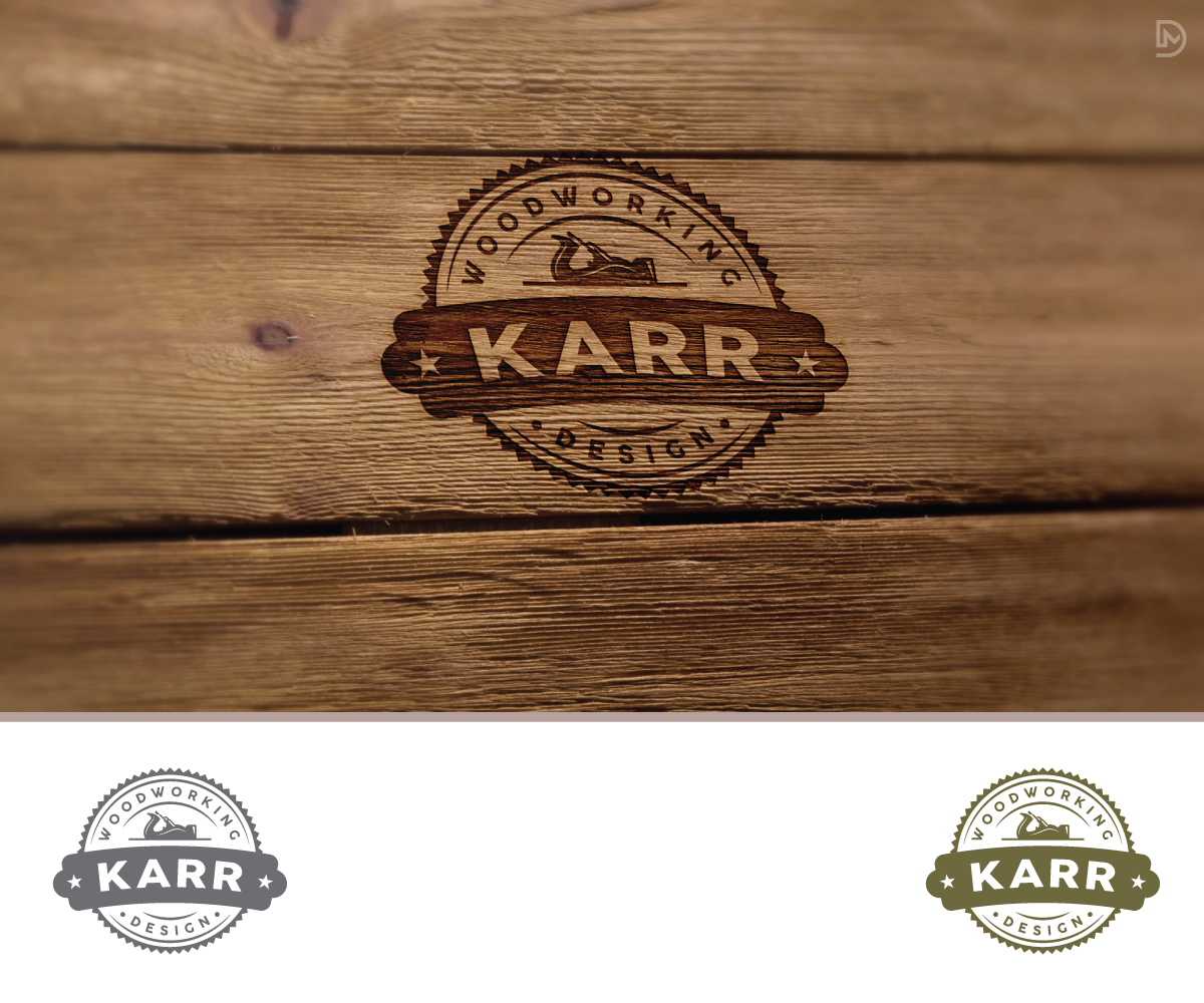 Logo Design by D_Mantra for Karr Woodworking Design  | Design #24745913