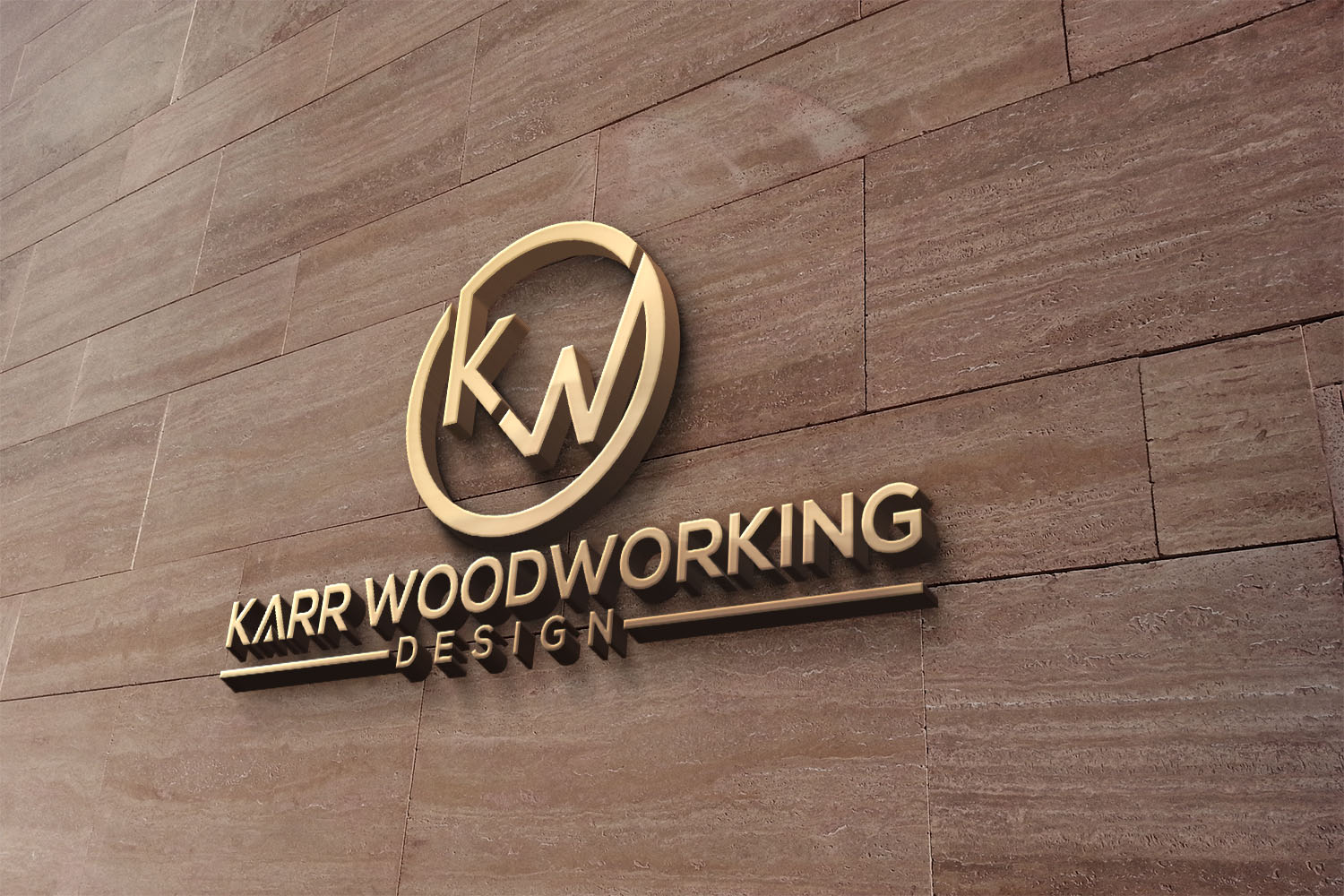 Logo Design by adnan001 2 for Karr Woodworking Design  | Design #24757857