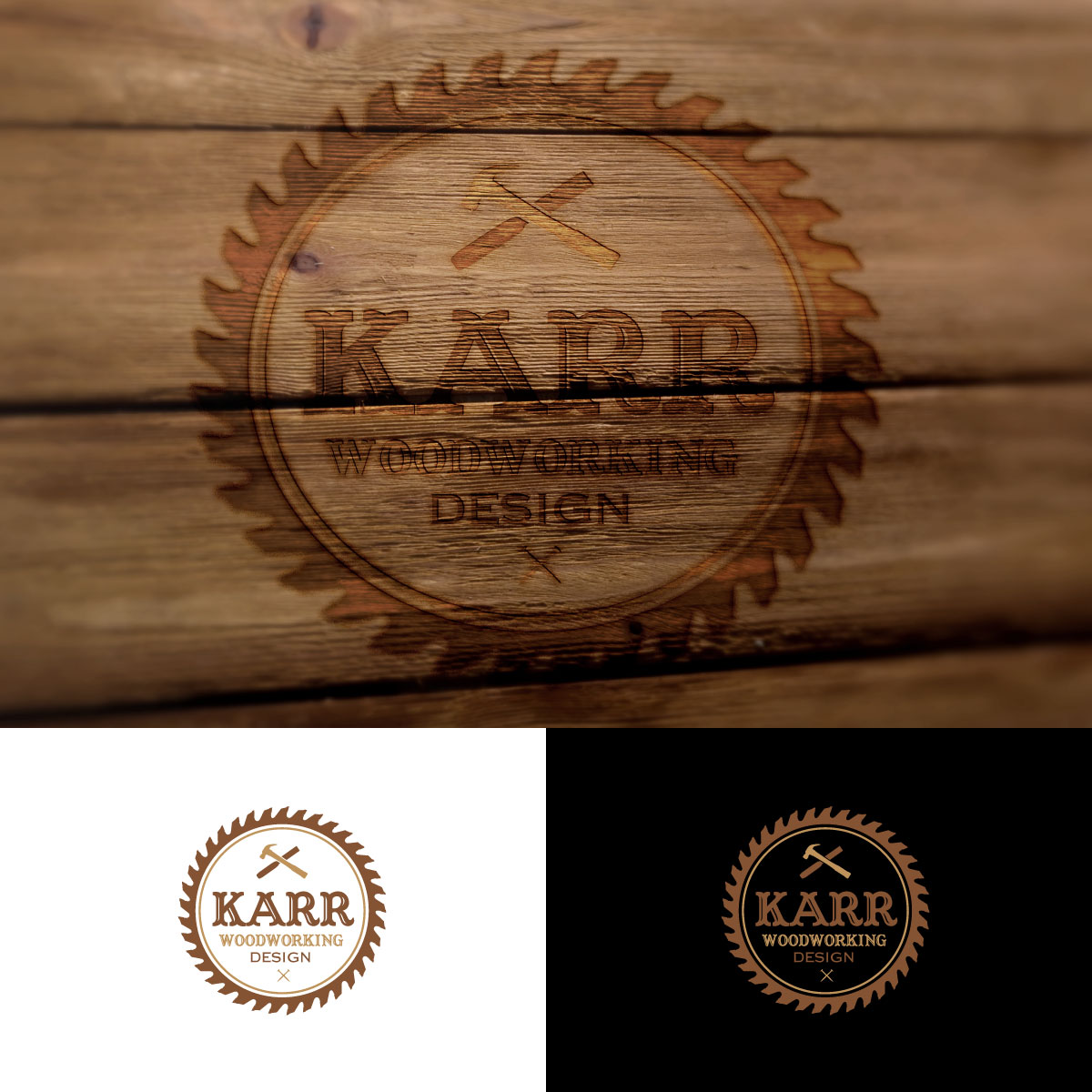 Logo Design by Rii for Karr Woodworking Design  | Design #24745765