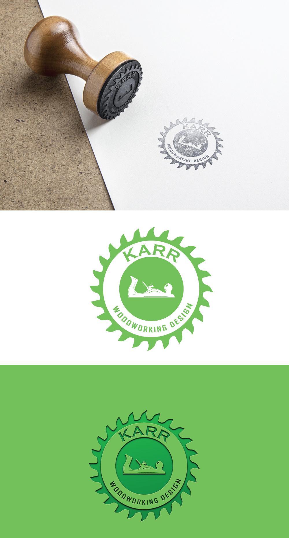 Logo Design by ZJ Design for Karr Woodworking Design  | Design #24740463