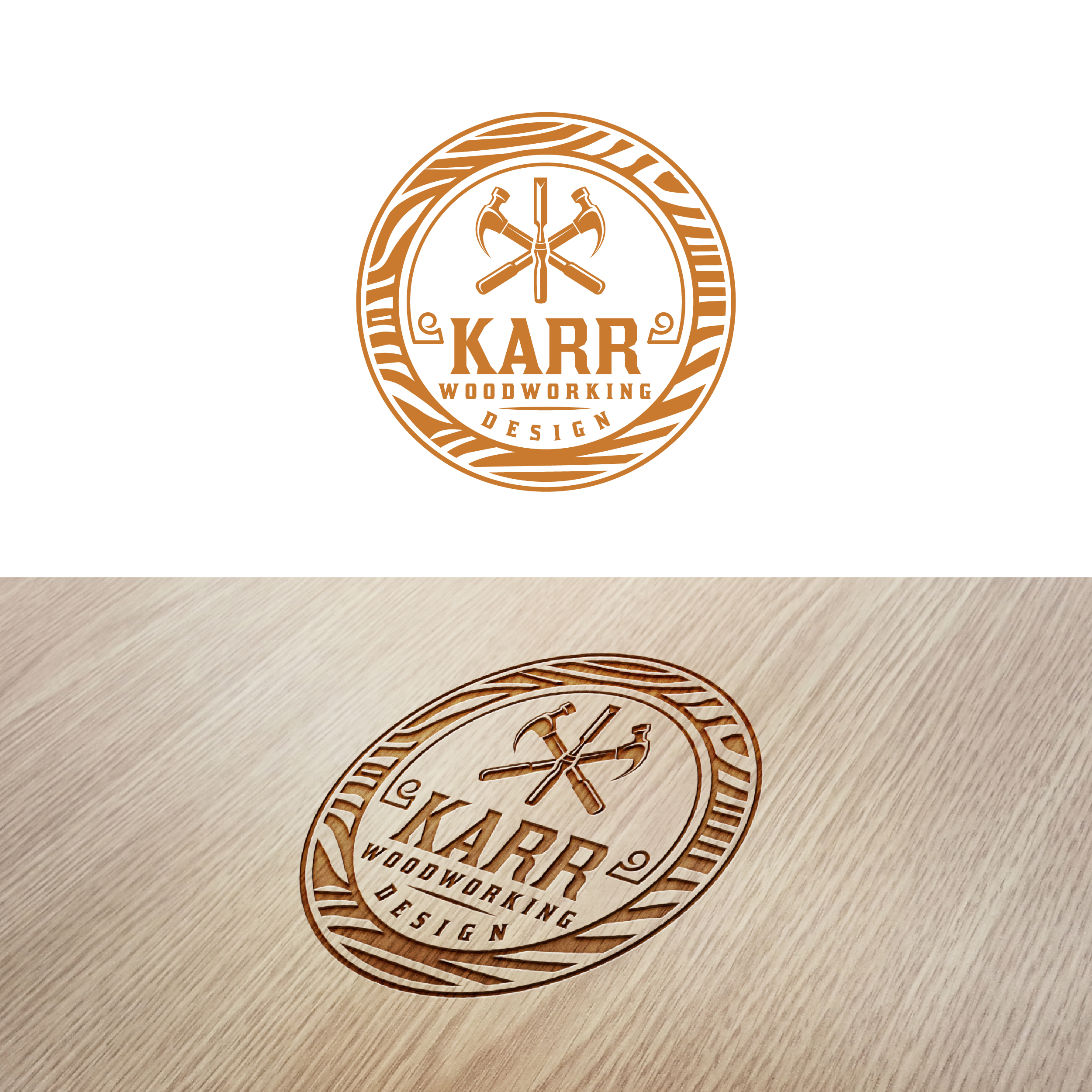 Logo-Design von ArtisticQuest für Karr Woodworking Design  | Design #24779848
