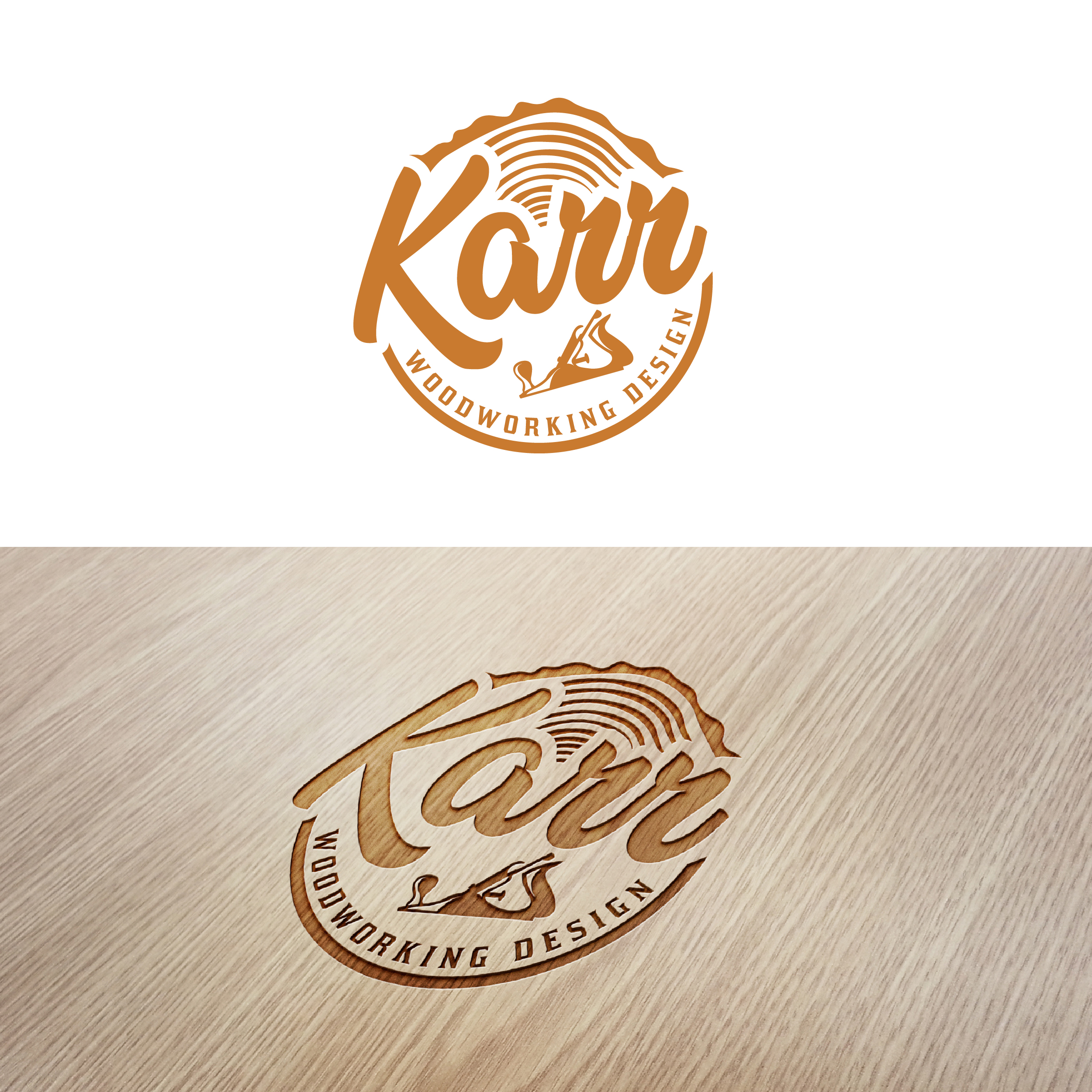 Logo-Design von ArtisticQuest für Karr Woodworking Design  | Design #24780255