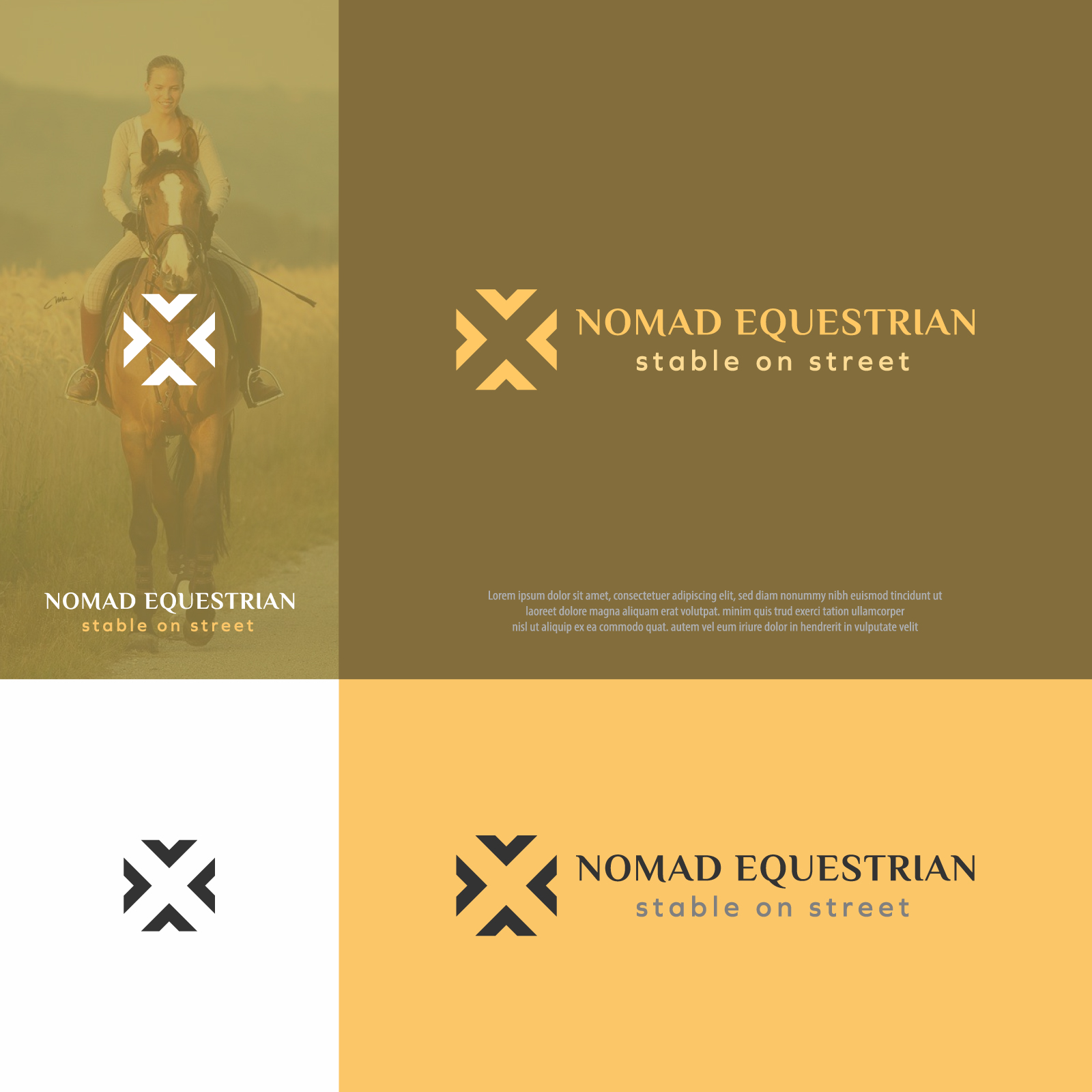Logo Design by dumieucos for Nomad Equestrian | Design #24737972