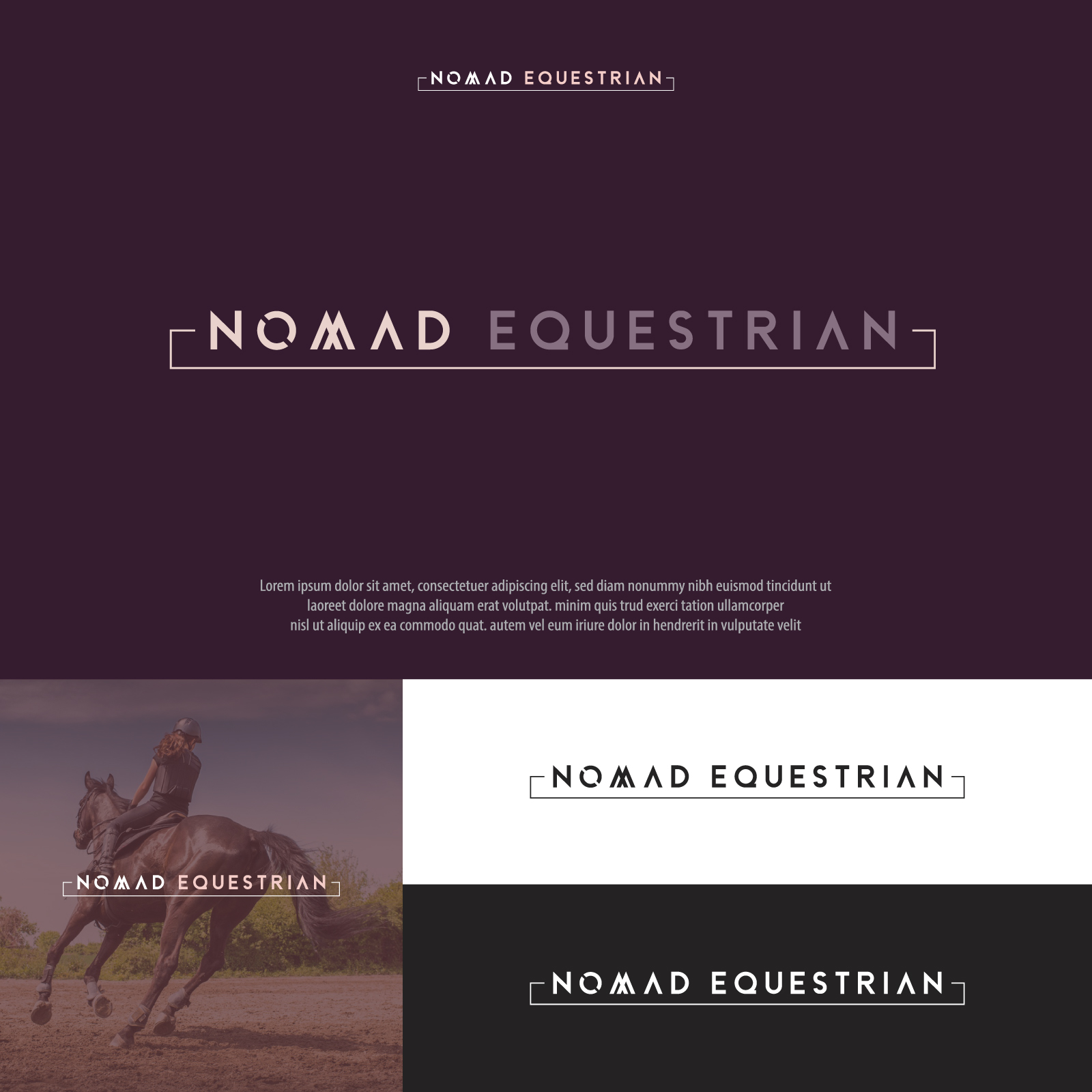 Logo Design by dumieucos for Nomad Equestrian | Design #24757194