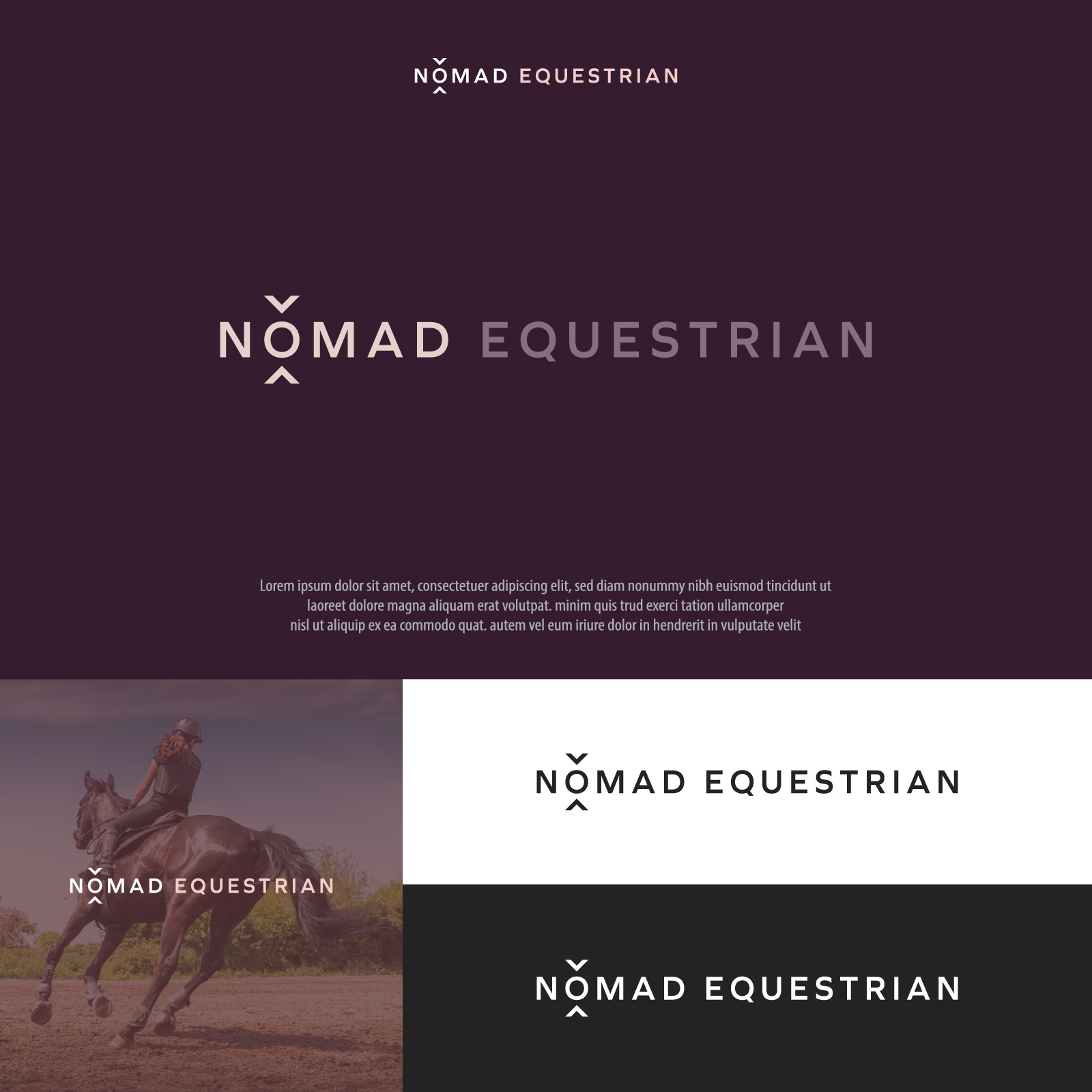 Logo Design by dumieucos for Nomad Equestrian | Design #24763099