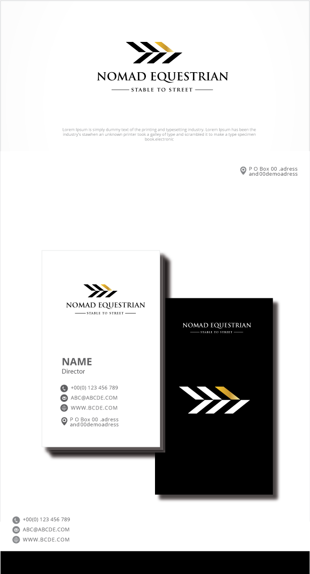 Logo Design by graphicevolution for Nomad Equestrian | Design #24737713