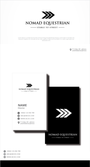 Logo Design by graphicevolution for Nomad Equestrian | Design: #24737714