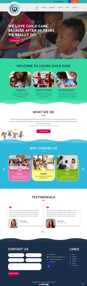 Web Design by pb for Loving Childcare | Design: #24748427