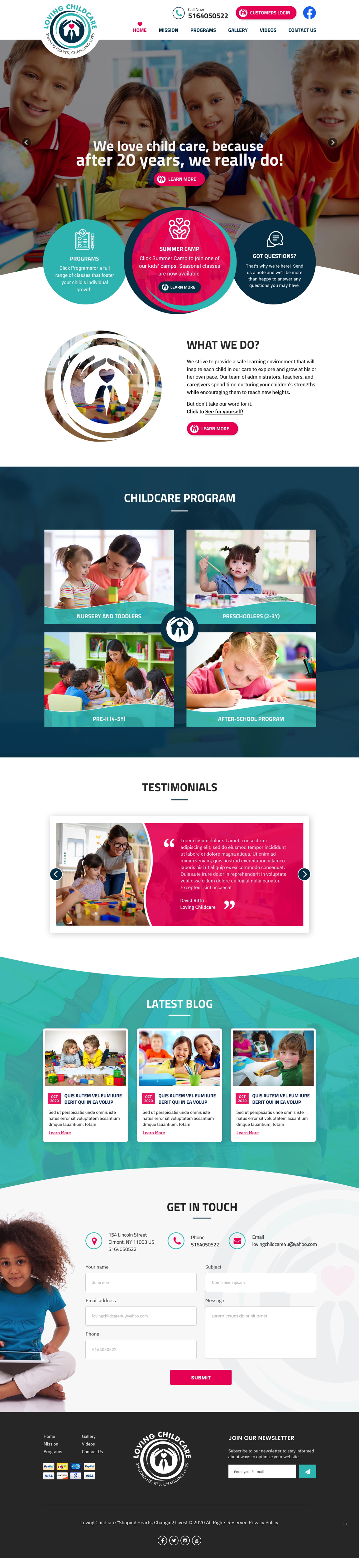 Web Design by pb for Loving Childcare | Design #24748428