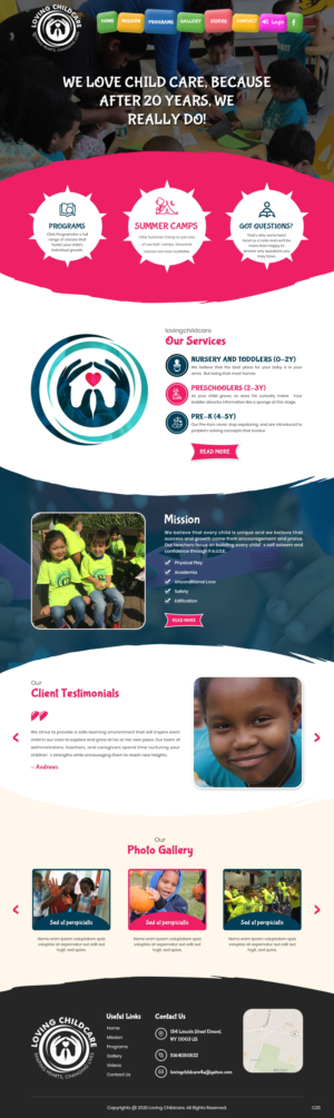 Web Design by pb for Loving Childcare | Design: #24748430